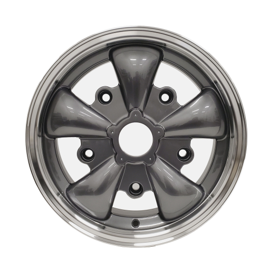 11011-1 - JBugs 5 Spoke VW Wheel - Gunmetal with Polished Lip