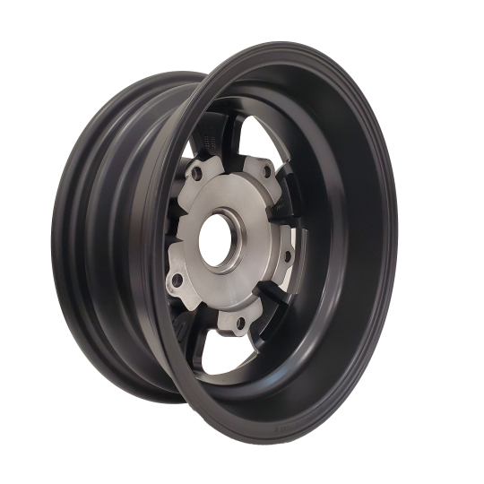 11012-1-4 - Set of 4 JBugs 5 Spoke VW Wheel - Satin Black - 15x5.5