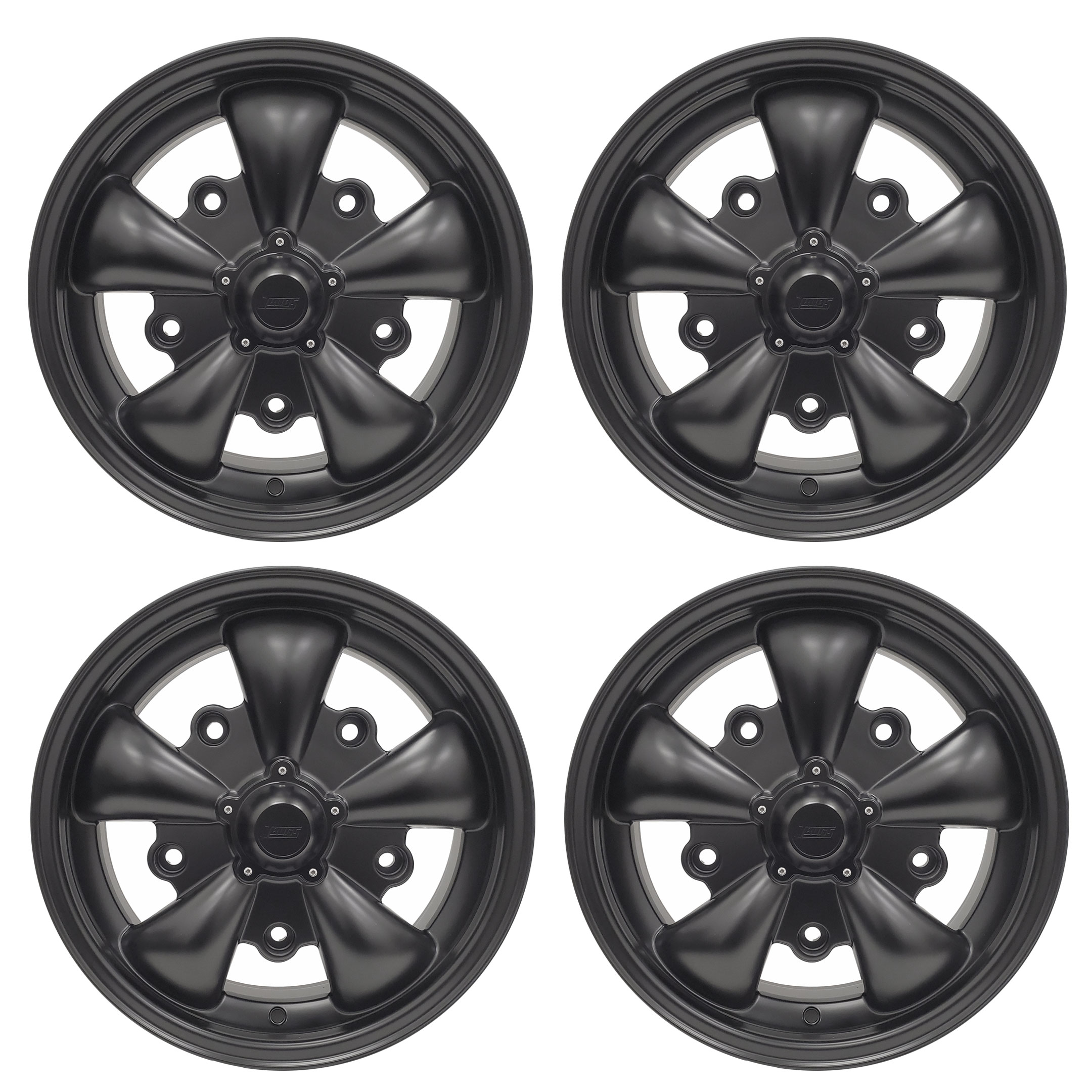 Set of 4 JBugs 5 Spoke VW Wheel - Satin Black - 15x5.5 - 5x205