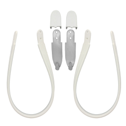VW Seat Assist Straps - Coat Hooks - Belt Hooks Kit - White - 1968-1977 Beetle - Type 3