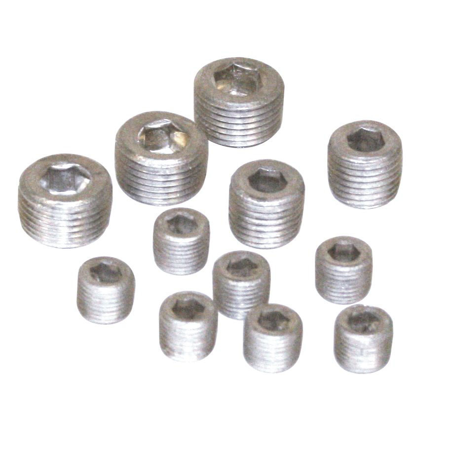 VW-Oil-Galley-Plug-Kit,-Aluminum,-Set-of-12