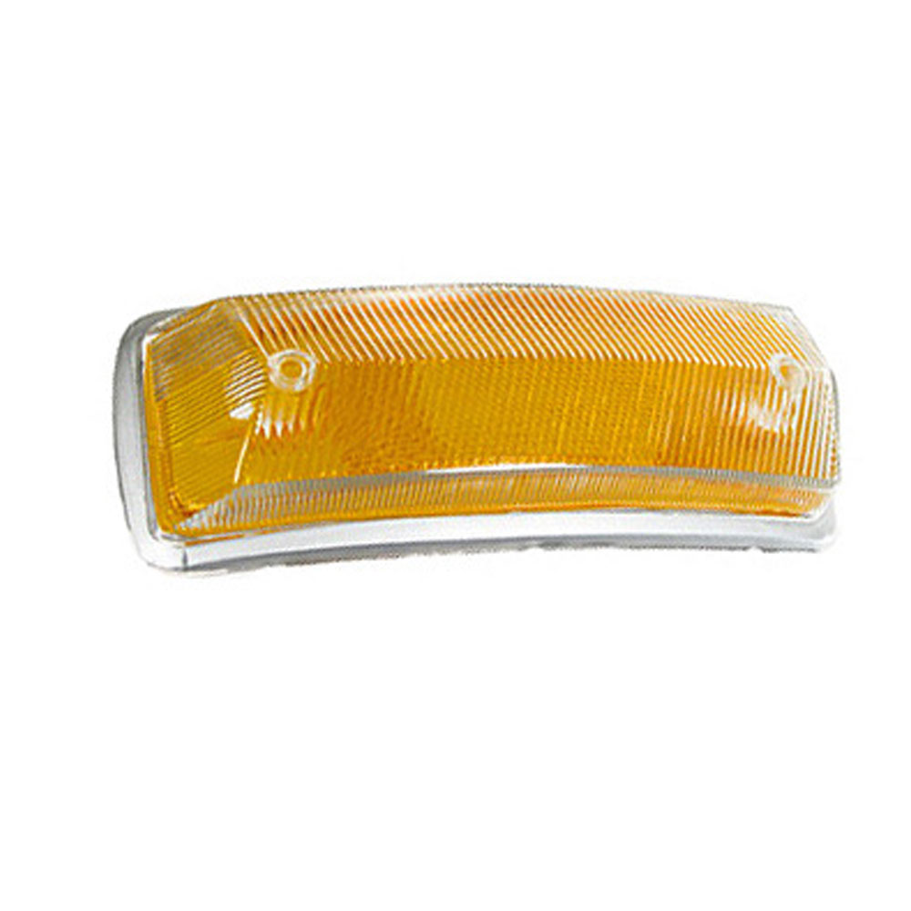 1968-71 VW Bus Turn Signal Lens - Amber - Silver Trim - Left