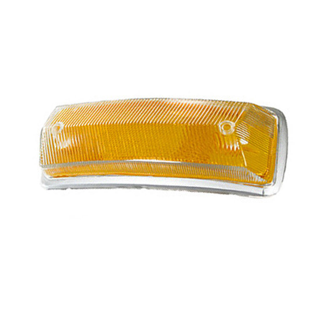 1968-71 VW Bus Turn Signal Lens - Amber - Silver Trim - Right