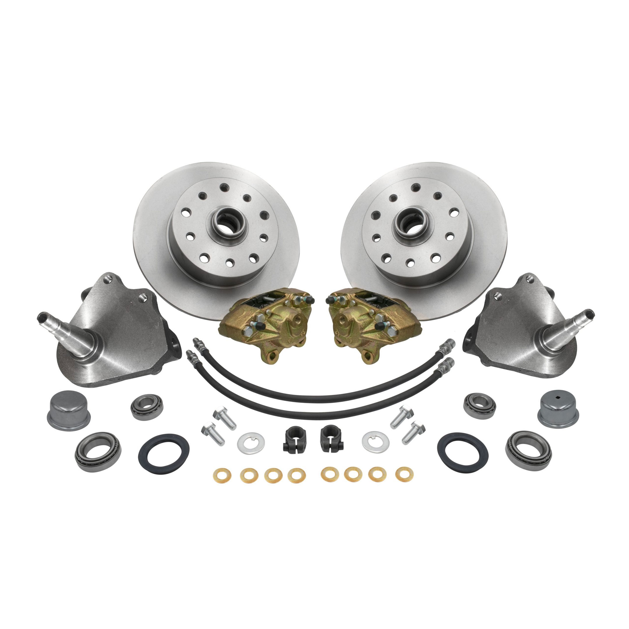 EMPI 1954-1966 VW Beetle & Karmann Ghia Disc Brake Conversion Kit - Front - Drop Spindles - 5x130