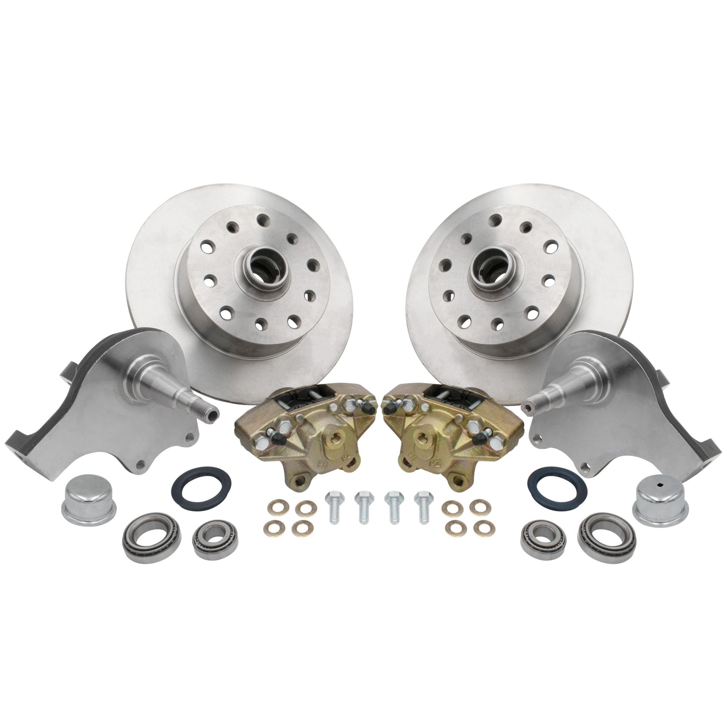EMPI-1966-1977-VW-Beetle-&-Karmann-Ghia-Disc-Brake-Conversion-Kit-Front-Drop-Spindles-5x130