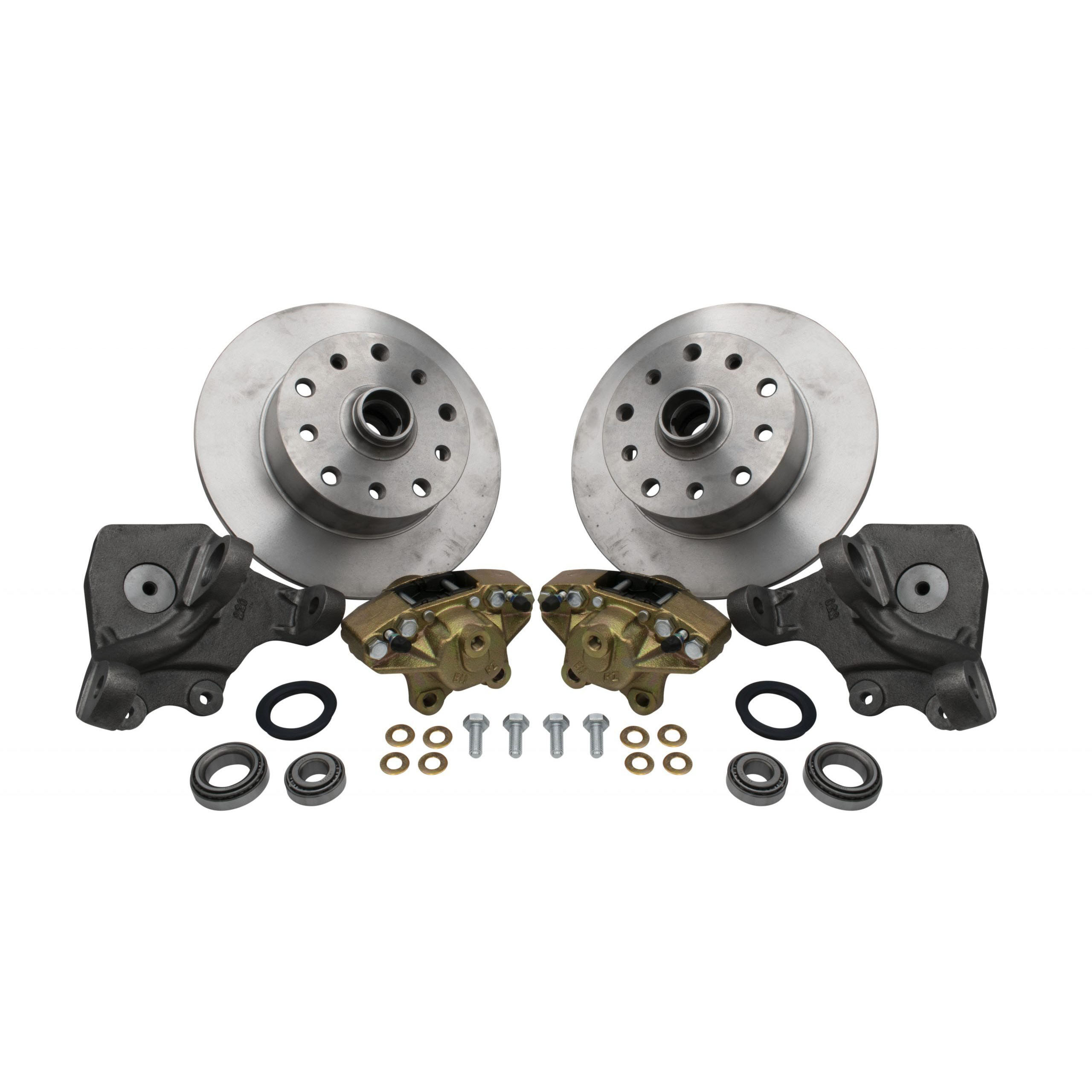 EMPI-1966-1977-VW-Beetle-&-Karmann-Ghia-Disc-Brake-Conversion-Kit-Front-Drop-Spindles-5x130