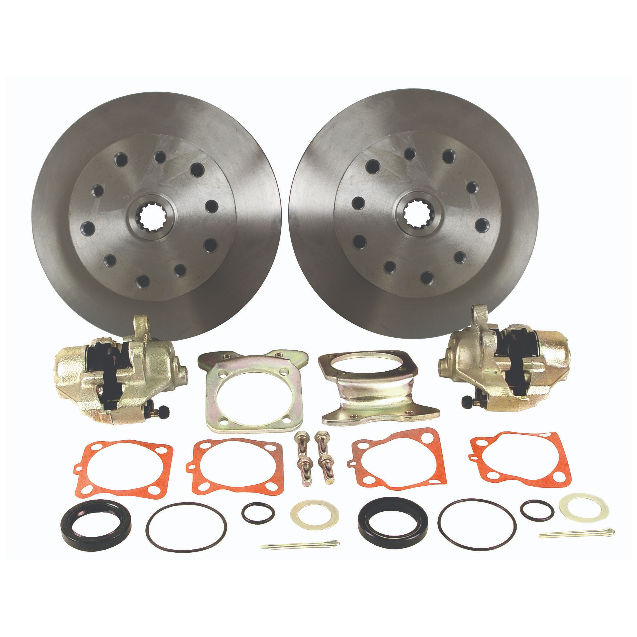 VW Disc Brake Kit - Rear - No Parking Brake - 5x130 & 4.75 - 1958-67 Swing Axle