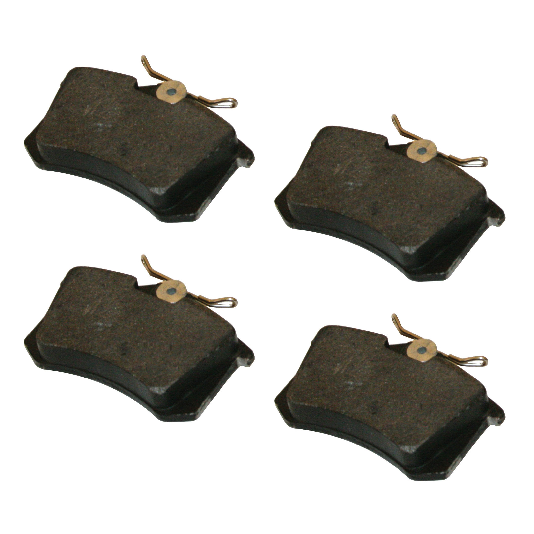 Replacement VW Brake Pads - Steel Brackets - for Rear Disc Brakes w/ E-Brake