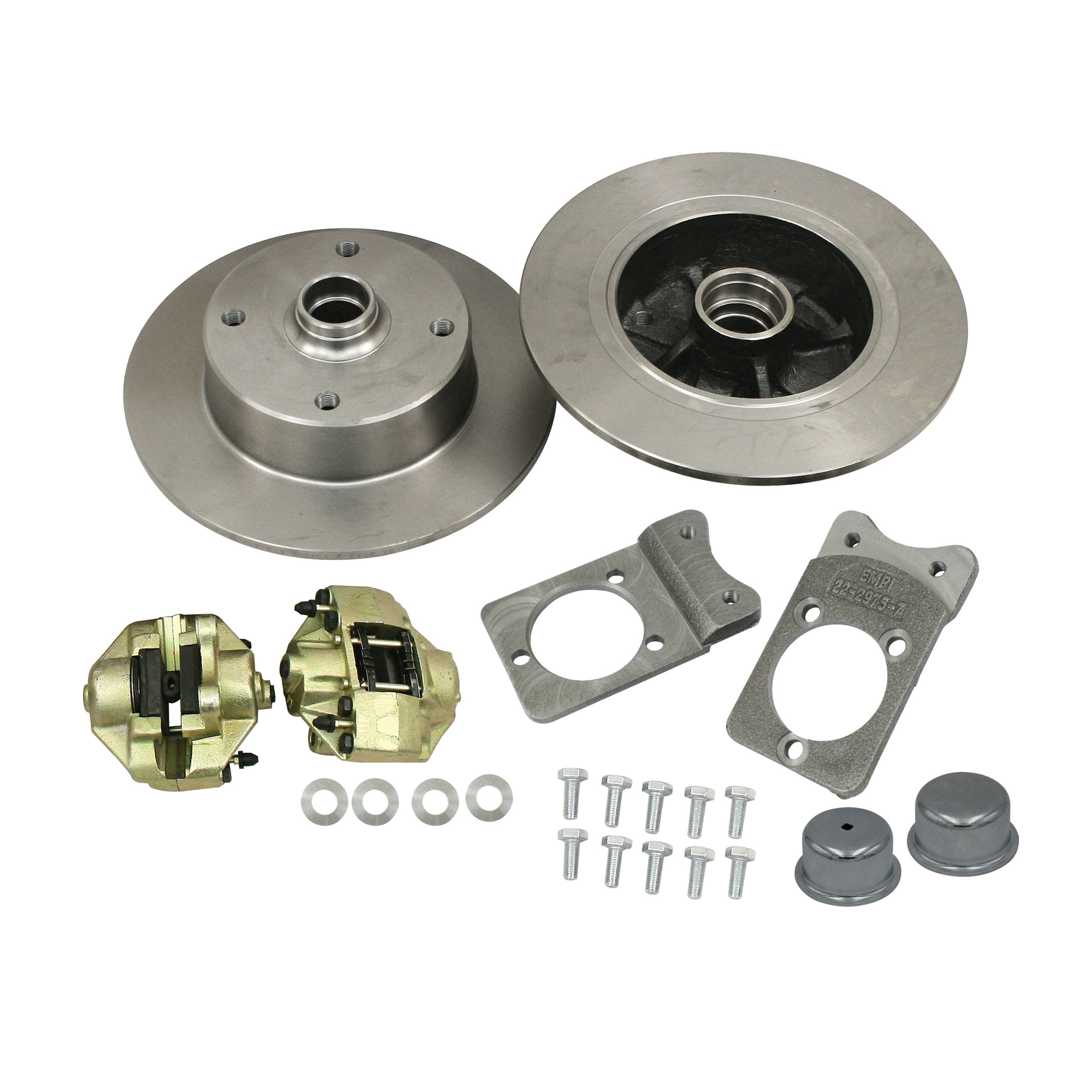EMPI 1966-1977 VW Beetle & 1966 Karmann Ghia Disc Brake Conversion Kit - Front - Bolt-On - 4x130