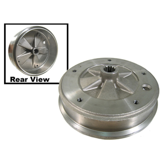 311501615E - 1964-65 VW Type 3 Brake Drum - Rear - 5 Lug - Brazilian