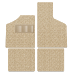 1961-1974 VW Type 3 Floor Mats - 4 Pieces - Oatmeal Loop