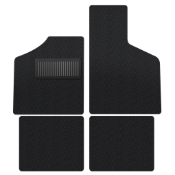 1962-1973 VW Type 3 Floor Mats - 4 Pieces - Black Cutpile
