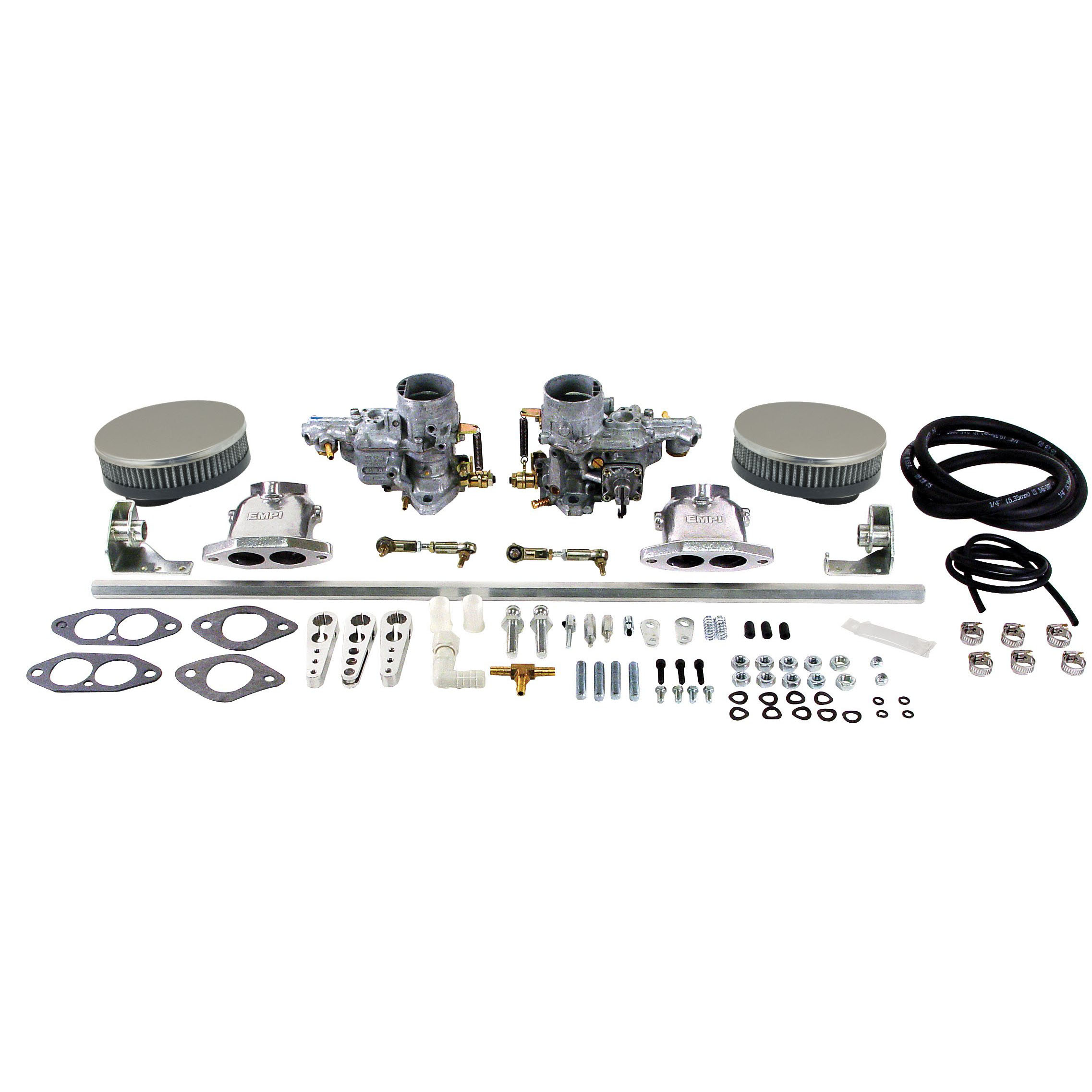 VW Dual Carburetor Kit - 34 ICT - T3 Dual Port with Air Cleaners