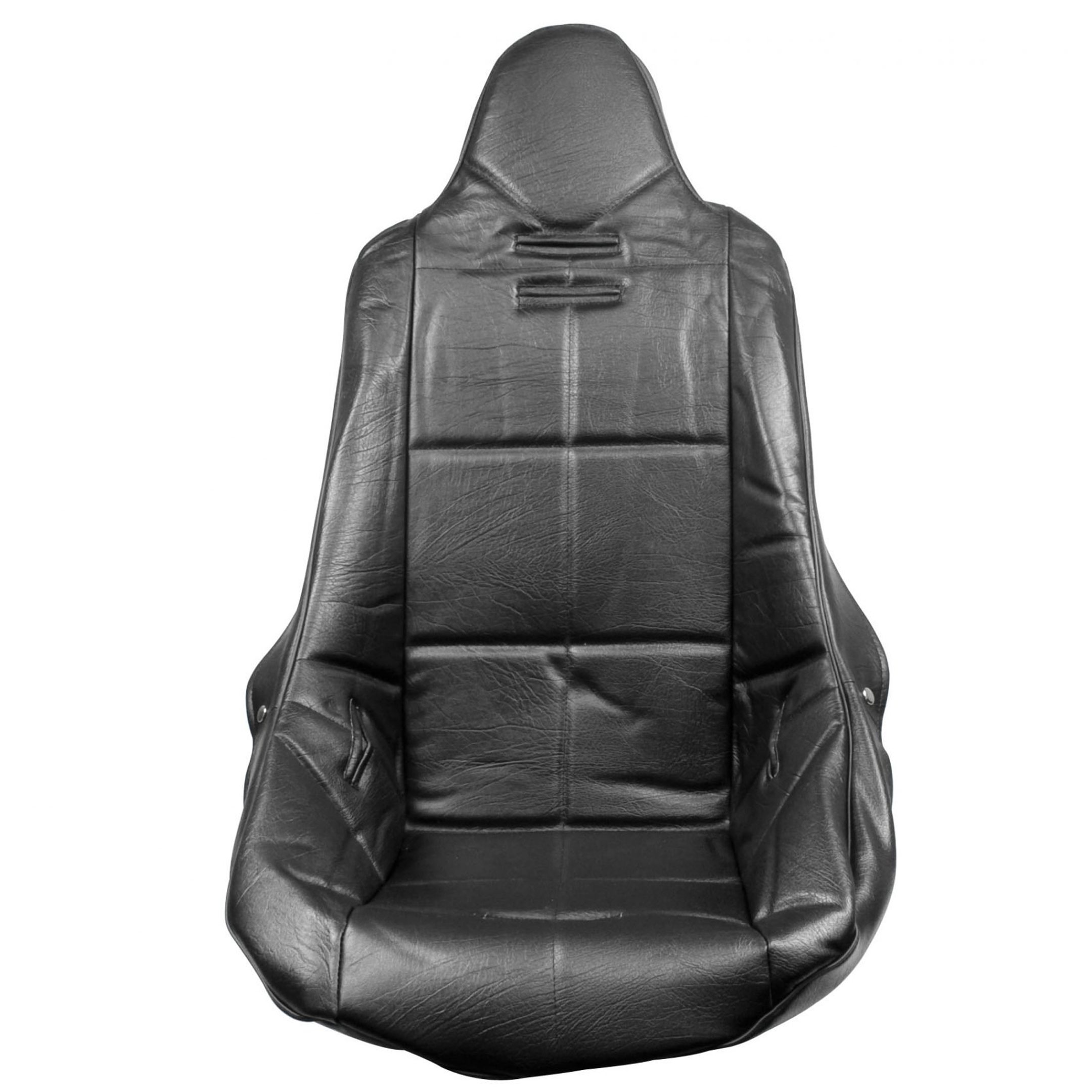 High Back Seat Cover - Black w/Square Pattern - Each