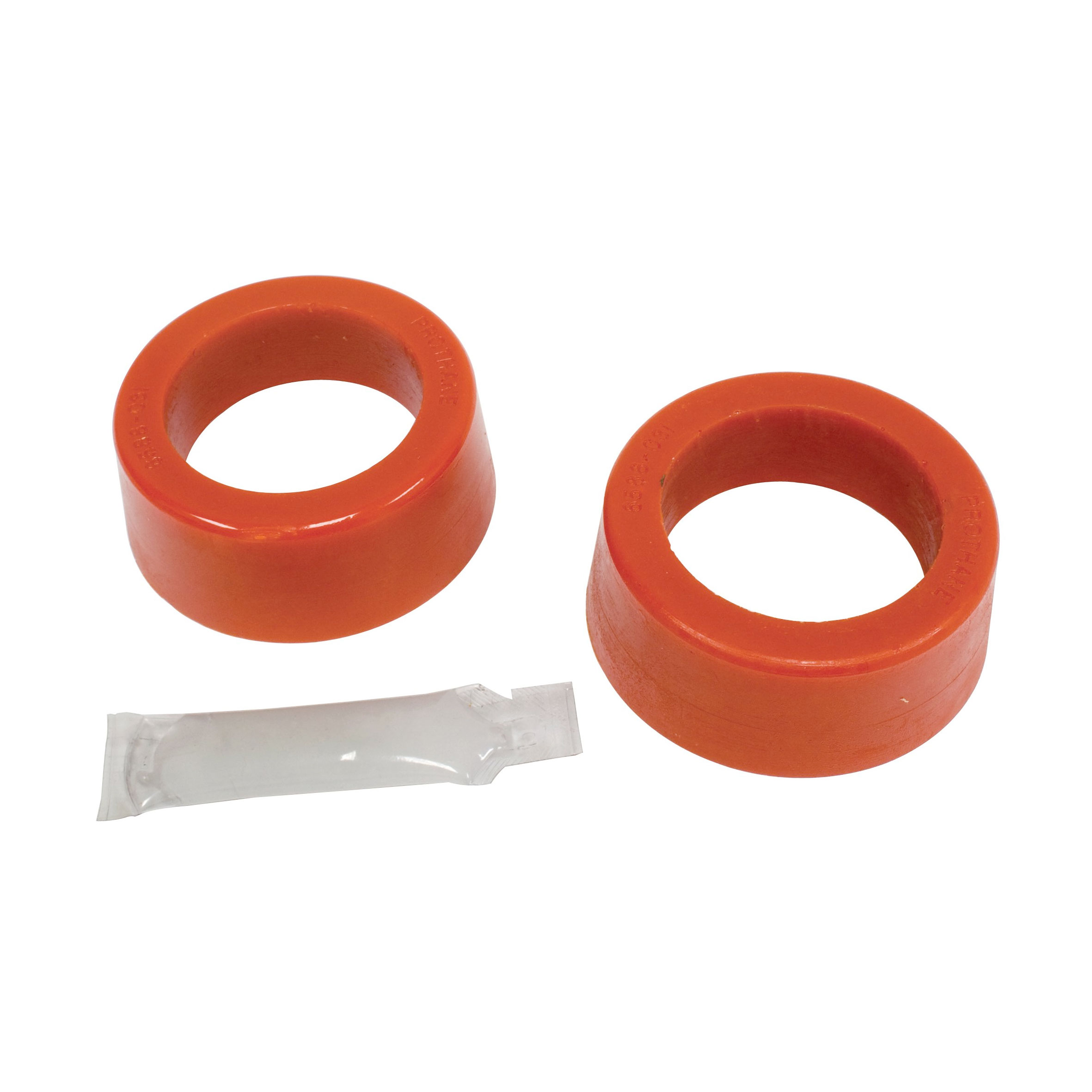 Urethane Spring Plate Bushings - Smooth - 1 7/8 ID - Small OD - Red - Pair