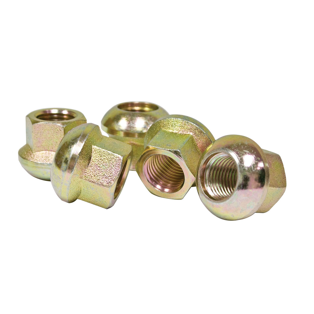 14x1.5mm - Ball Seat Zinc Plated Lug Nuts - 5 Pieces