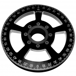 JayCee 7" Aluminum Street Pulley - Steel Hub - Black