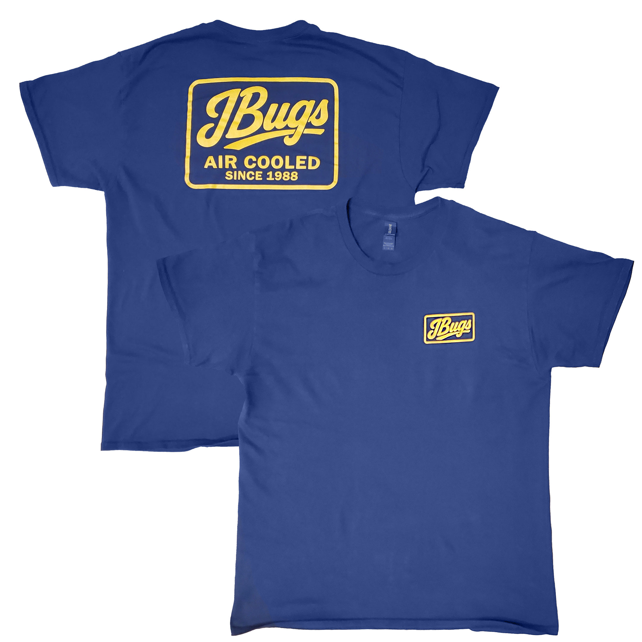 JBugs Blue & Gold Logo T-Shirt - Select Size