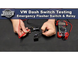 VW Dash Switch Testing - Emergency Flasher Switch & Flasher Relay
