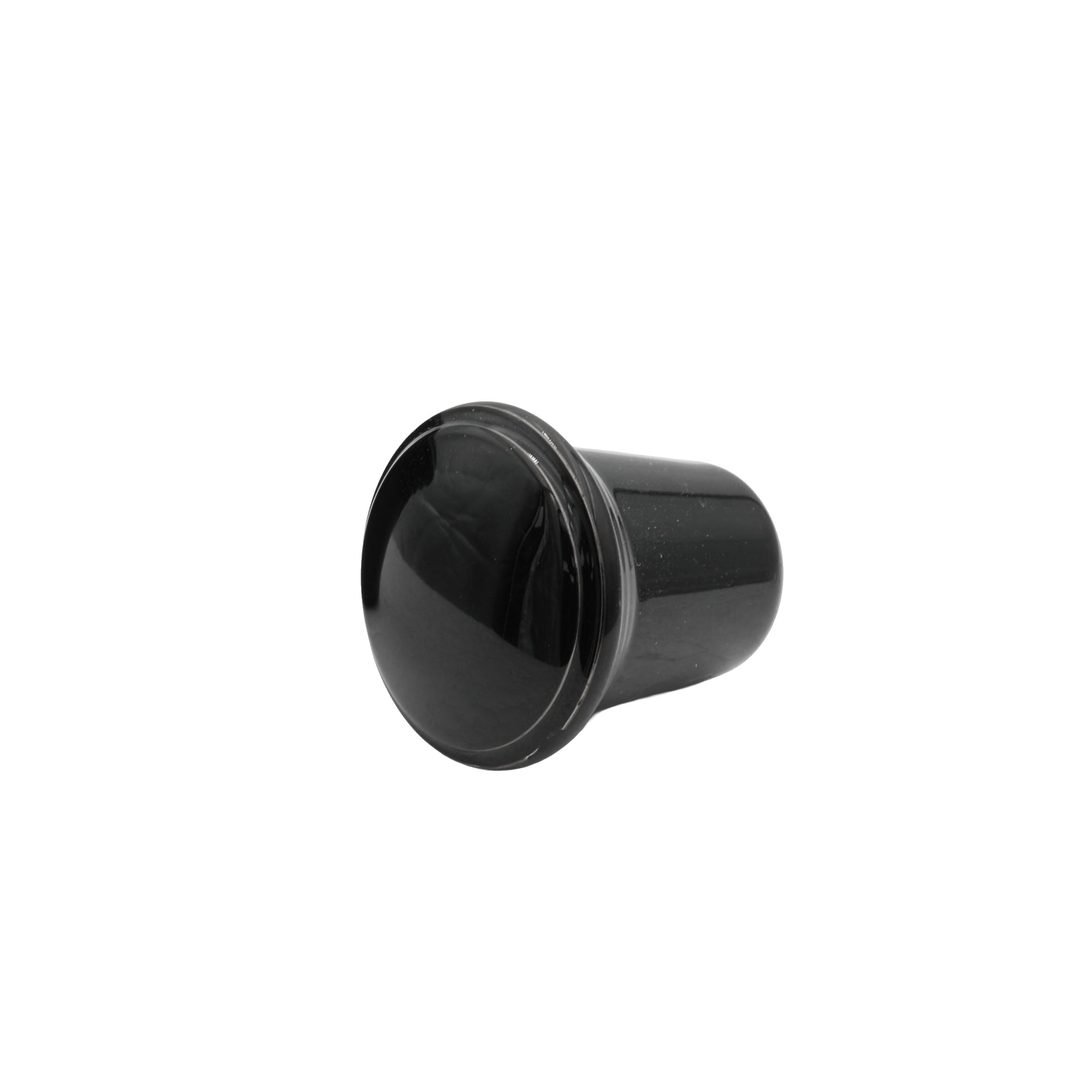 VW Dash Knob - Aluminum - Black - Headlight or Ashtray - 5mm