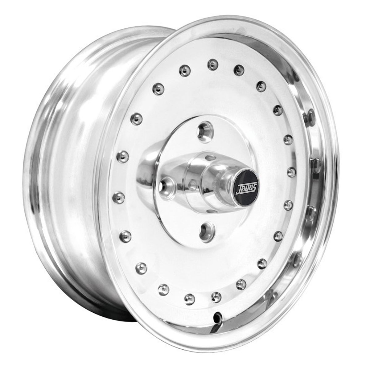 JBugs Centerline Style VW Wheel - Polished Aluminum - 15x5.5 - 4x130