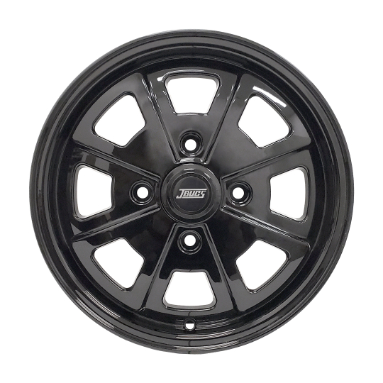 Robby 「再シュリンク❌ー純正品」 11031-1-4 - Set of 4 JBugs 914 Replica Wheels - Gloss Black - 15x5