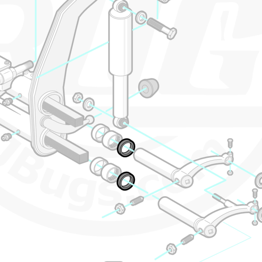 FSKT15465 - VW King & Link Pin Front Suspension Kit - 1954-65