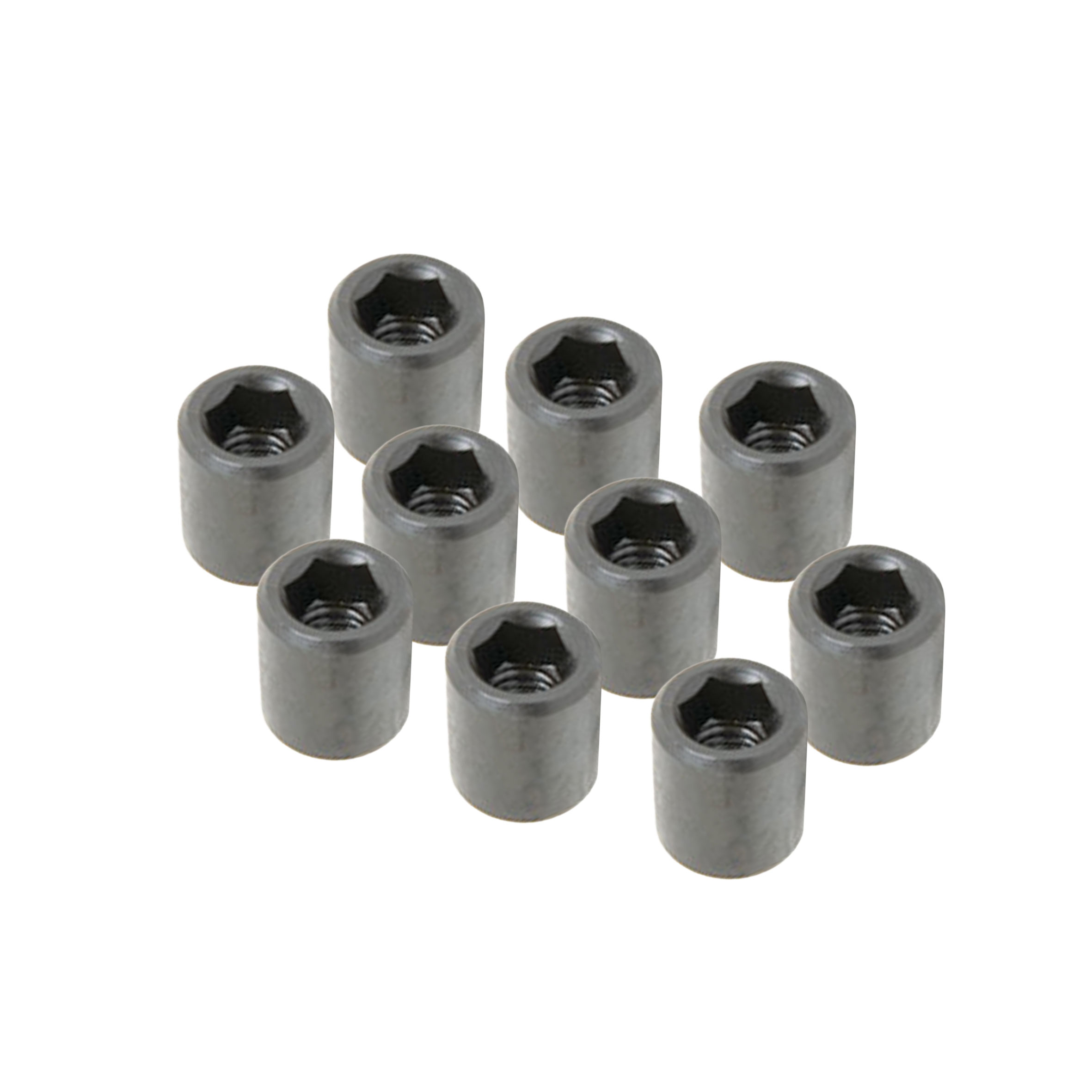 8x1.25mm Nut - Round - Collar Style - for use with Allen Driver Pack of 10