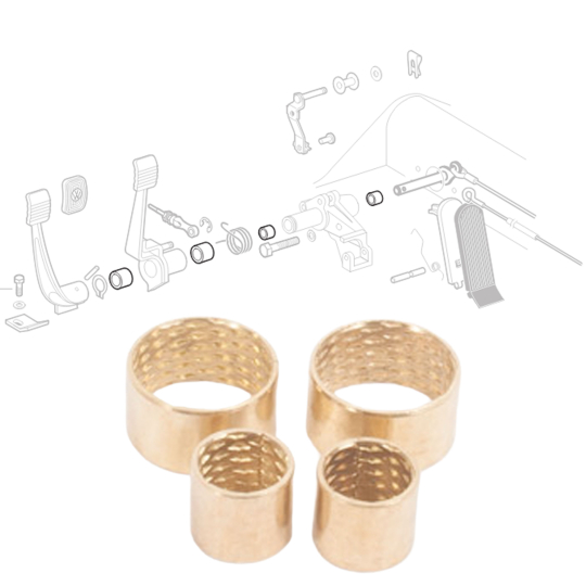 113721003 - VW Pedal Assembly Bushing Kit - 1962-1979 Beetle