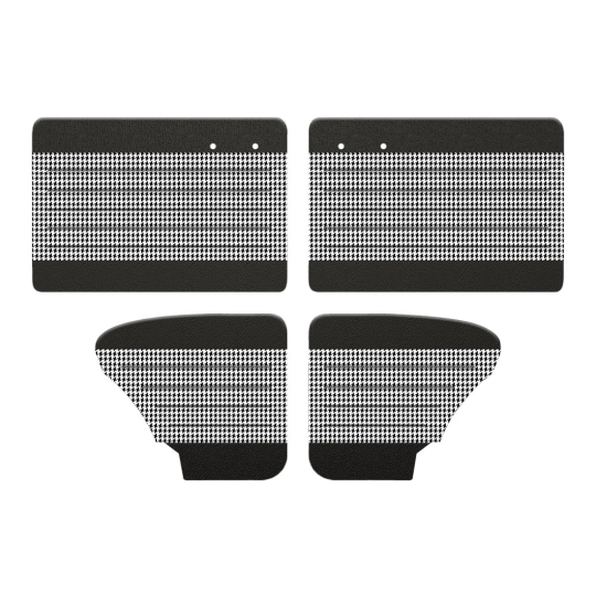 【168出品】 フロントウォール 14-1123-Houndstooth - 1965-1966 VW Beetle Door Panels - Front