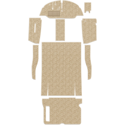 1955-1964 VW Bus Carpet Kit - Front & Rear w/ Front Bucket - Oatmeal Loop