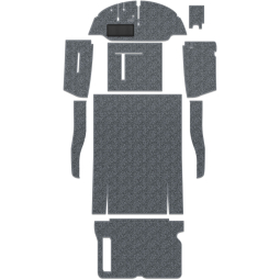 1955-1964 VW Bus Carpet Kit - Front & Rear w/ Front Bench - Charcoal Loop