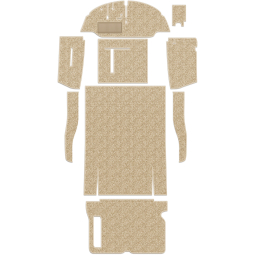 1955-1964 VW Bus Carpet Kit - Front & Rear w/ Front Bench - Oatmeal Loop