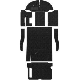 1965-1967 VW Bus Carpet Kit - Front & Rear w/ Front Bucket - Black Loop
