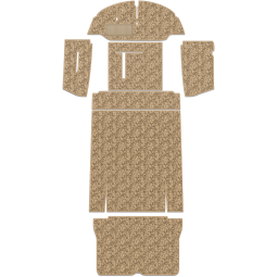 1956-1967 VW Bus Carpet Kit - Front & Rear w/ Front Bench - German Squareweave