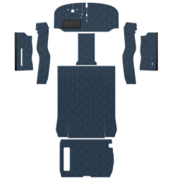 1968-1972 VW Bus Carpet Kit - Front & Rear w/ Front Bucket - Loop or Cutpile