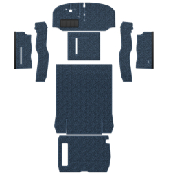 1968-1972 VW Bus Carpet Kit - Front & Rear w/ Front Bench - Loop or Cutpile