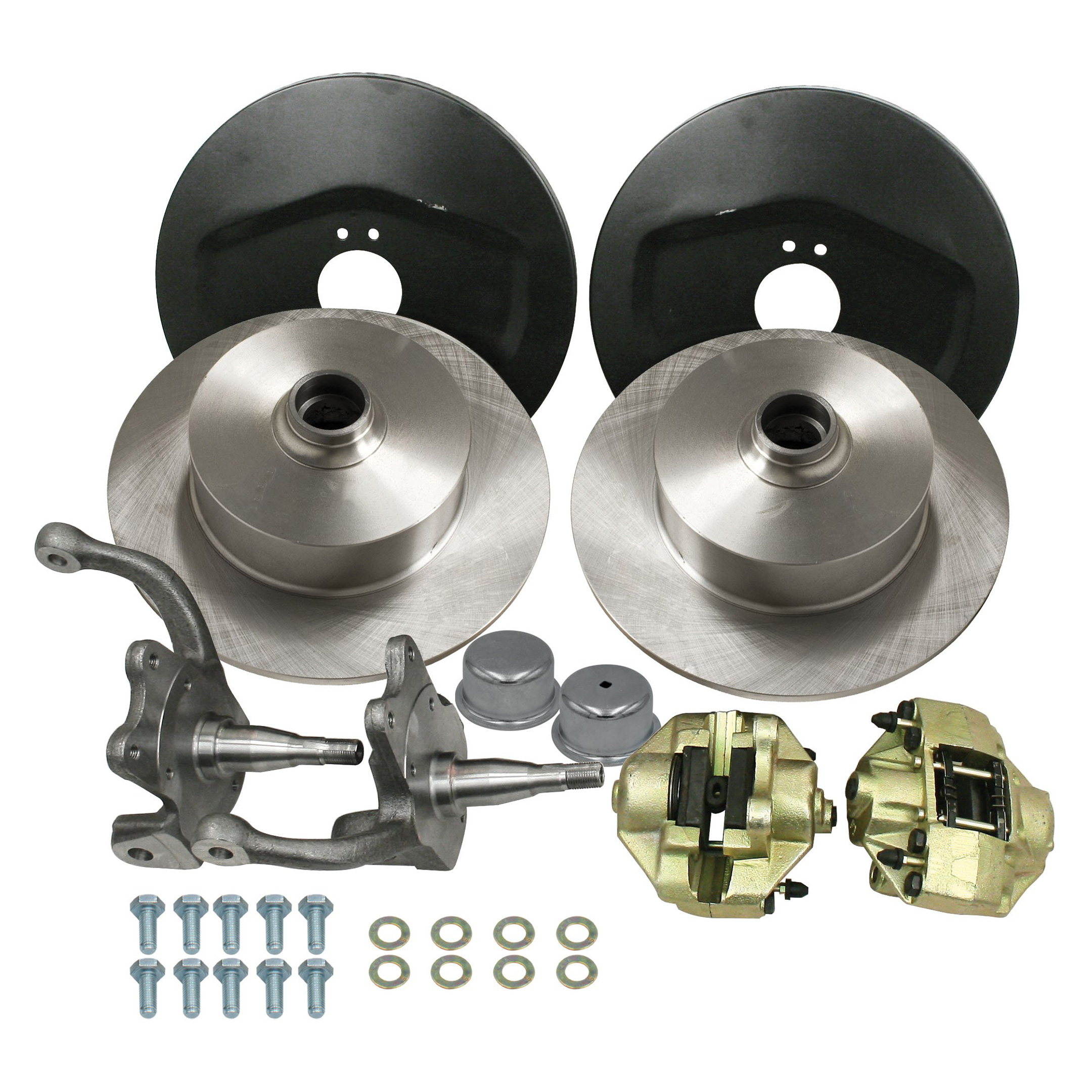 EMPI 1966-1977 VW Beetle & Karmann Ghia Disc Brake Conversion Kit - Front - With Spindles - Blank
