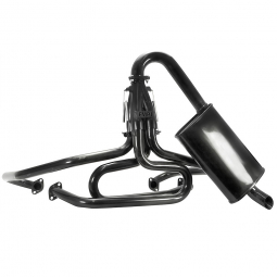 VW 1 1/2 Inch Off-Road Competition Exhaust - Turbo Muffler - Black