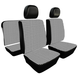 1977-1978 VW Beetle & Super Beetle Seat Upholstery - Front & Rear - Houndstooth Full Insert