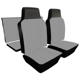 1968 Karmann Ghia Seat Upholstery - Front & Rear - Houndstooth Full Insert
