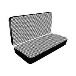 1968-1973 VW Bus Seat Upholstery - Middle 3/4 Bench - Houndstooth