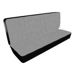 1965-1973 VW Bus Double Cab Seat Upholstery - Rear Bench - Houndstooth
