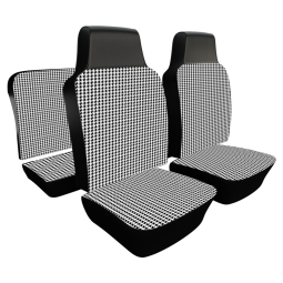 1970-1972 VW Type 3 Squareback Seat Upholstery - Front & Rear - Houndstooth Full Insert