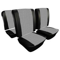 1965-1967 VW Beetle Seat Upholstery - Front & Rear - Houndstooth 12" Insert