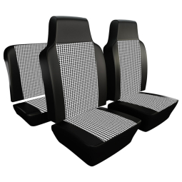 1968-1969 VW Beetle Seat Upholstery - Front & Rear - Houndstooth 12" Insert