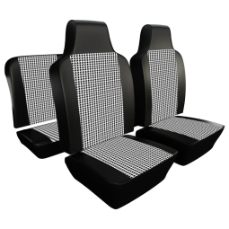 1970-1972 VW Beetle & Super Beetle Seat Upholstery - Front & Rear - Houndstooth 12" Insert