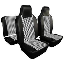1974-1976 VW Super Beetle Convertible Seat Upholstery - Front & Rear - Houndstooth 12" Insert