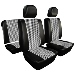 1977-1979 VW Super Beetle Convertible Seat Upholstery - Front & Rear - Houndstooth 12" Insert
