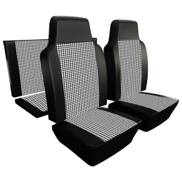 1968 Karmann Ghia Convertible Seat Upholstery - Front & Rear - Houndstooth 12" Insert